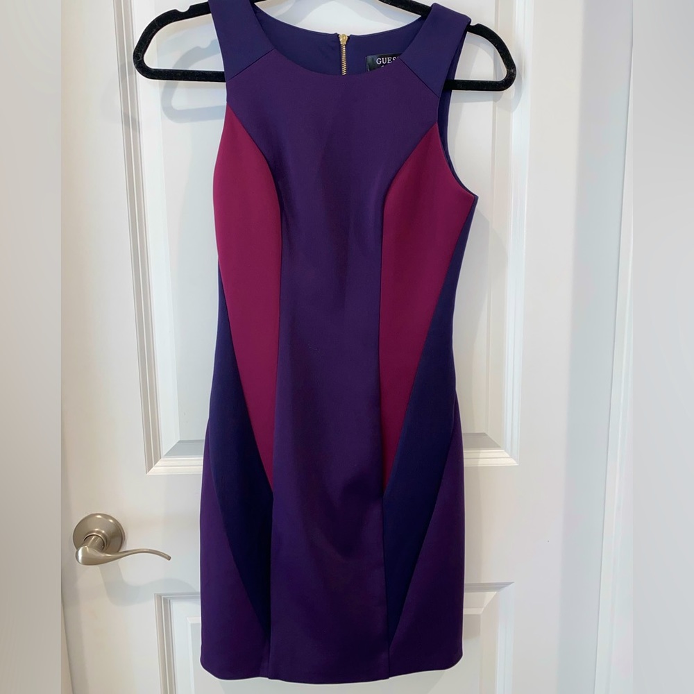 Guess Scuba Purple Scuba Dress Size 0
